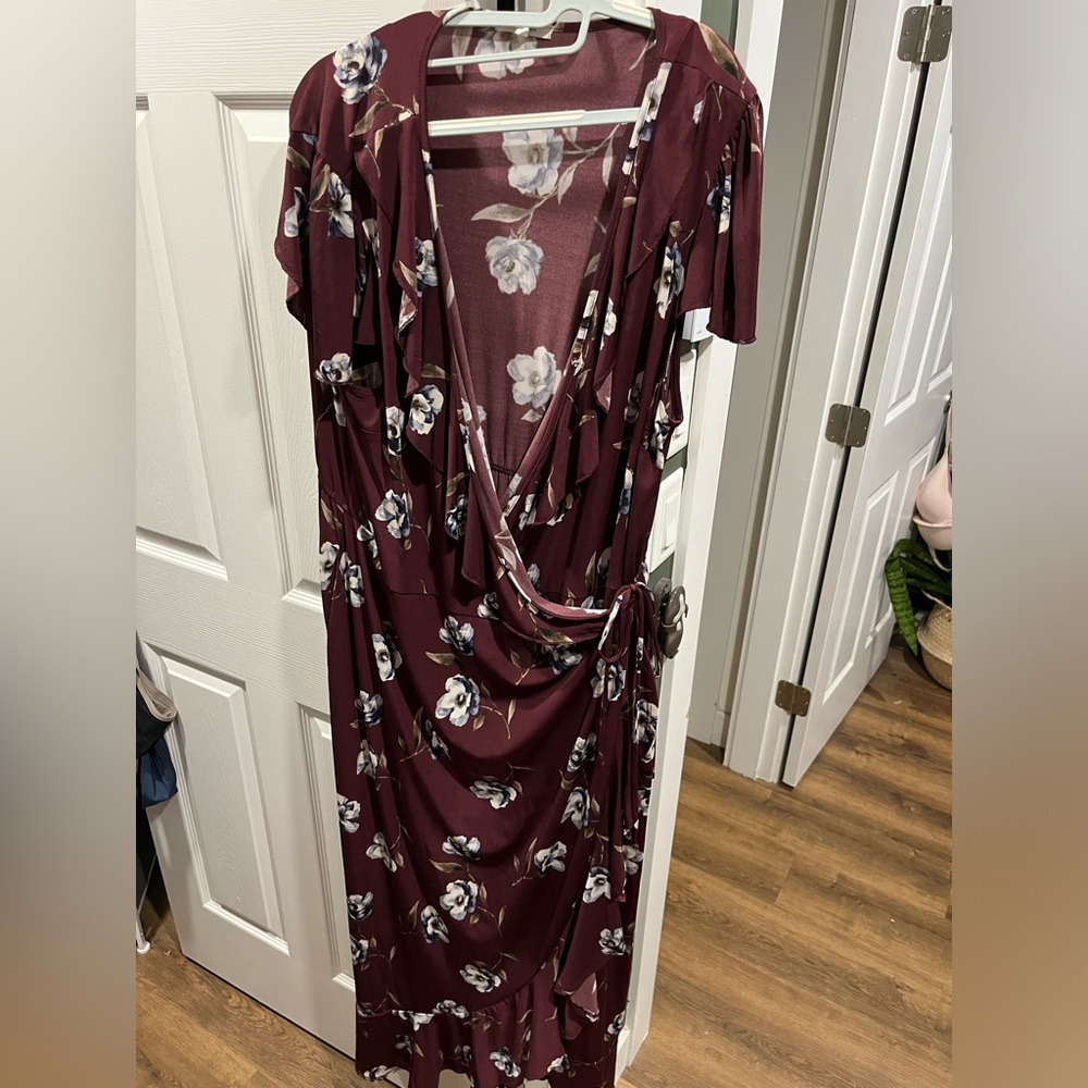 Super comfy maxi wrap dress